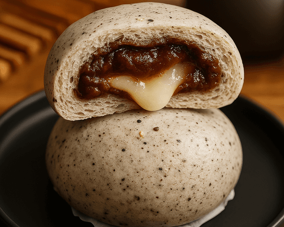 Red Bean Mochi Bun